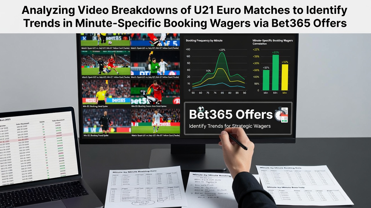 Breakdown of U21 Euro match footage showing referee decisions and yellow card timings analyzed for betting trends