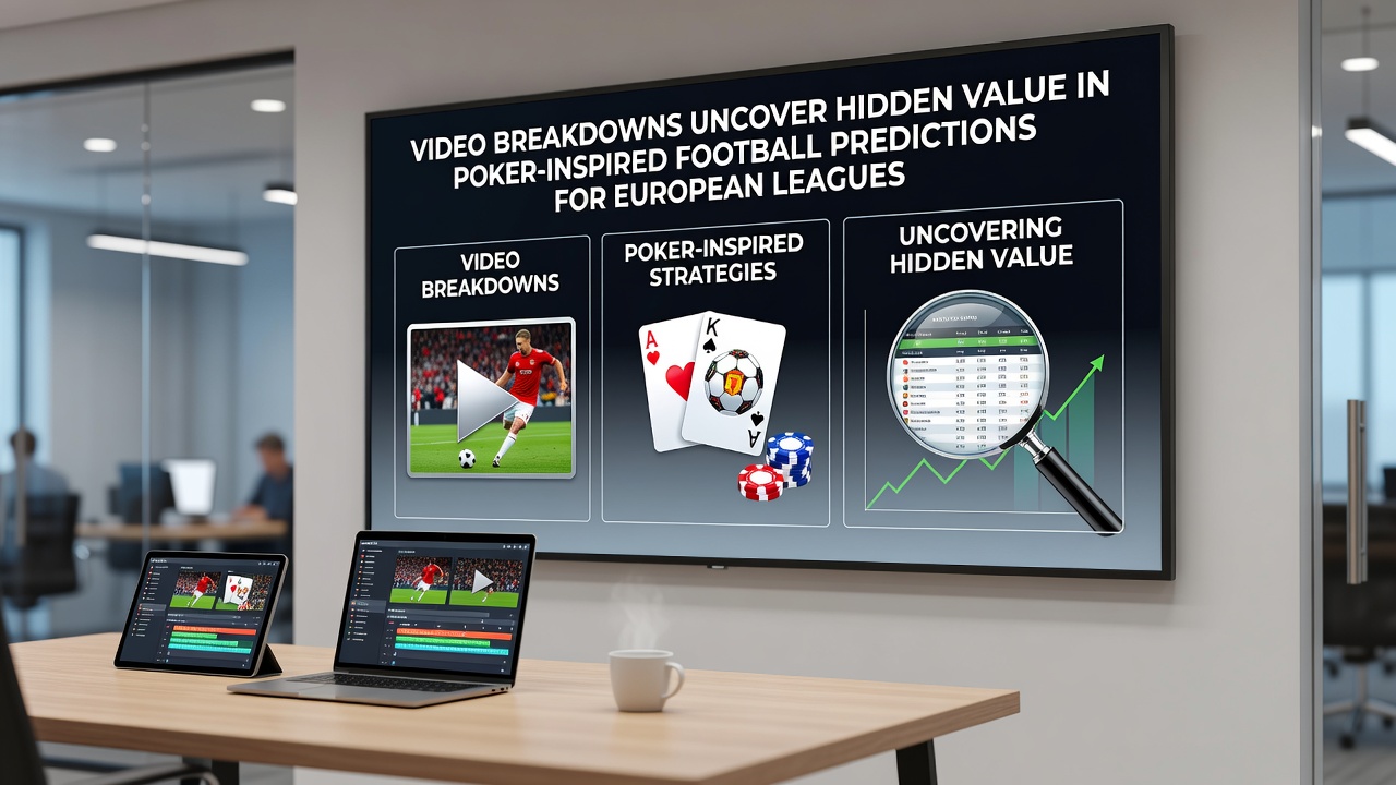 Detailed frame-by-frame video breakdown illustrating poker concepts in football match predictions