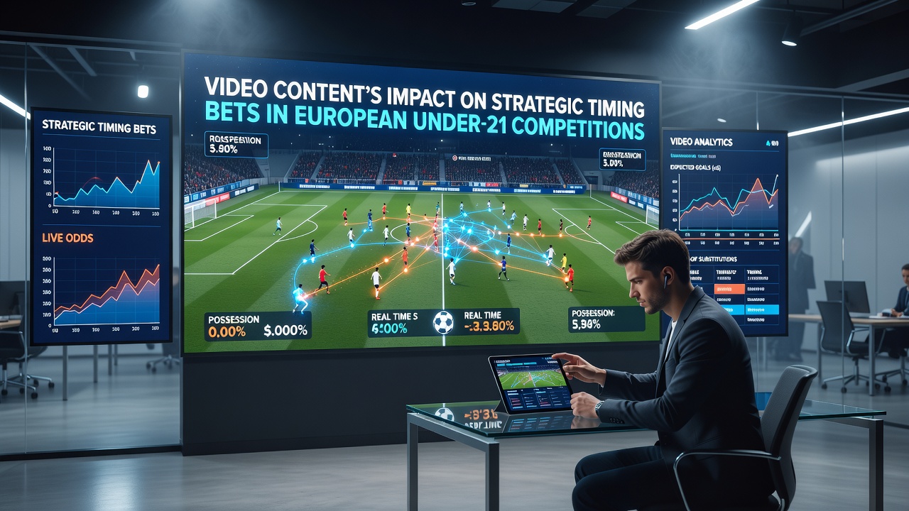 Analysts reviewing match footage to identify key timing patterns in U21 European competitions